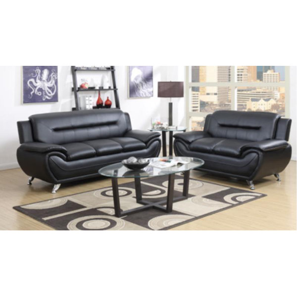 Orren Ellis Stcyr 3 Piece Faux Leather Living Room Set & Reviews Wayfair